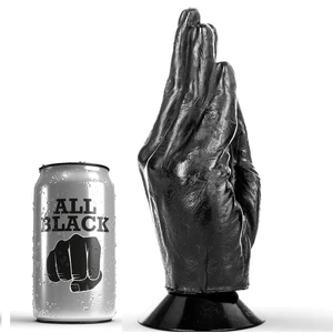 All Black Dildo 23x6 cm • אול בלאק כף יד לאימון פיסטינג נינוח, בגודל 23x6 ס"מ