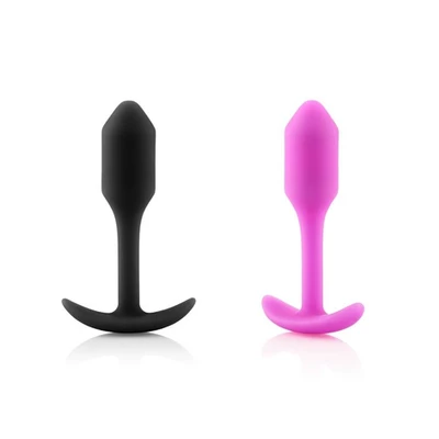 B-Vibe Snug Plug 1: Weighted Butt Plug • בי-וייב סנאג פלאג 1 עם משקולת: קטן מאד