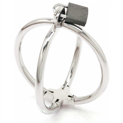 Metal Hard Criss Cross Handcuffs • סדרת הבייסיק: אזיקי ידיים מיוחדים קריס קרוס