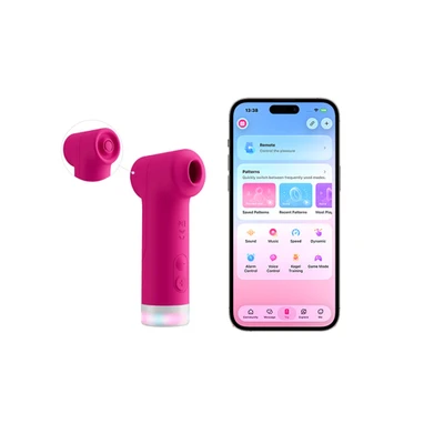 Lovense Fizz • לאבנס פיזזז: ויברטור לדגדגן 2 ב-1: יונק וטופח, עם אפליקציה