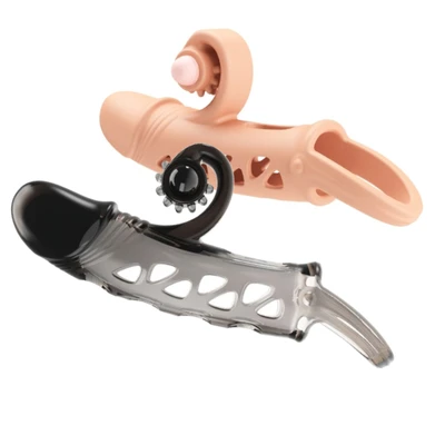 Pretty Love Romance Extender 6" • פריטי לאב תוסף הארכה חלול לפין עם רטט, 20 ס"מ