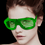 Thumbnail: LED Flashing 80s Sunglasses- Green