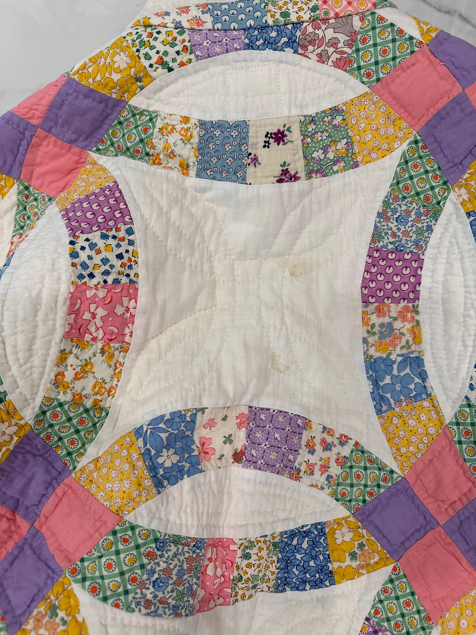Thumbnail: 1930 double wedding ring Quilt Coat