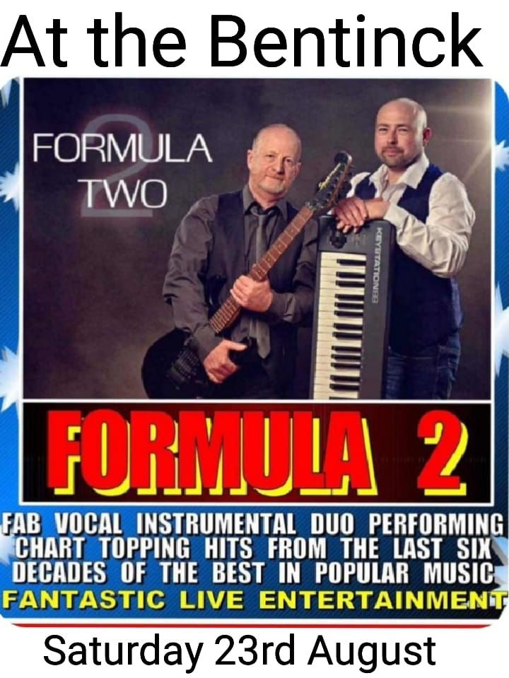 Formula 2 - Live at the Bentinck!