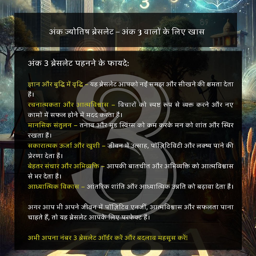 Thumbnail: Numerology No. 3 Bracelet:  Eye for Creativity, Confidence, and Communication