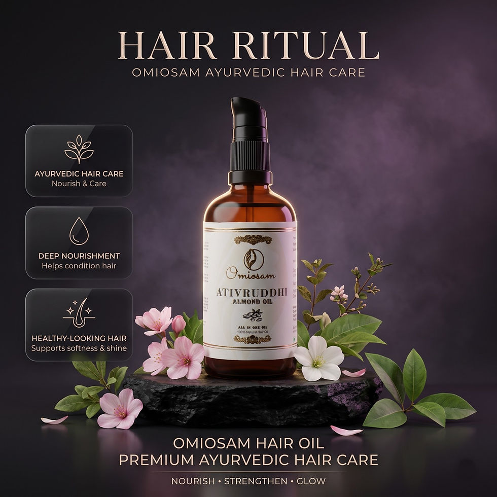 Thumbnail: Omiosam Ativruddhi Hair Oil | Pure Cold Pressed Sweet Almond Oil 