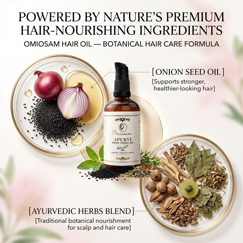 Thumbnail: Omiosam Apurvi Hair Oil – Pure Virgin Onion Oil for premature greying of hair