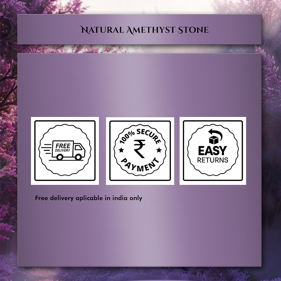 Thumbnail: Natural Amethyst Stone Bracelet – Healing Crystal for Protection & Spiritual Gro