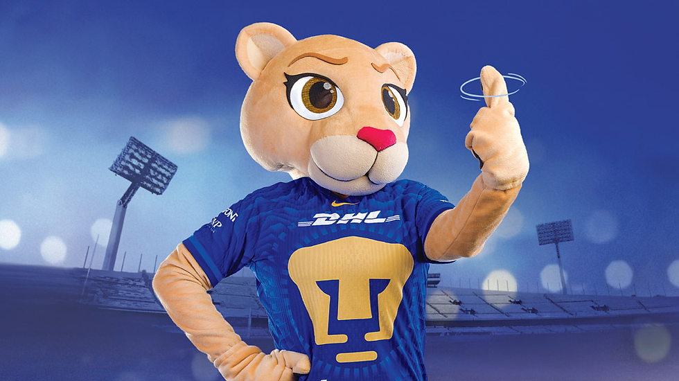 Pumas presenta a "Goya", su primera mascota del equipo femenil