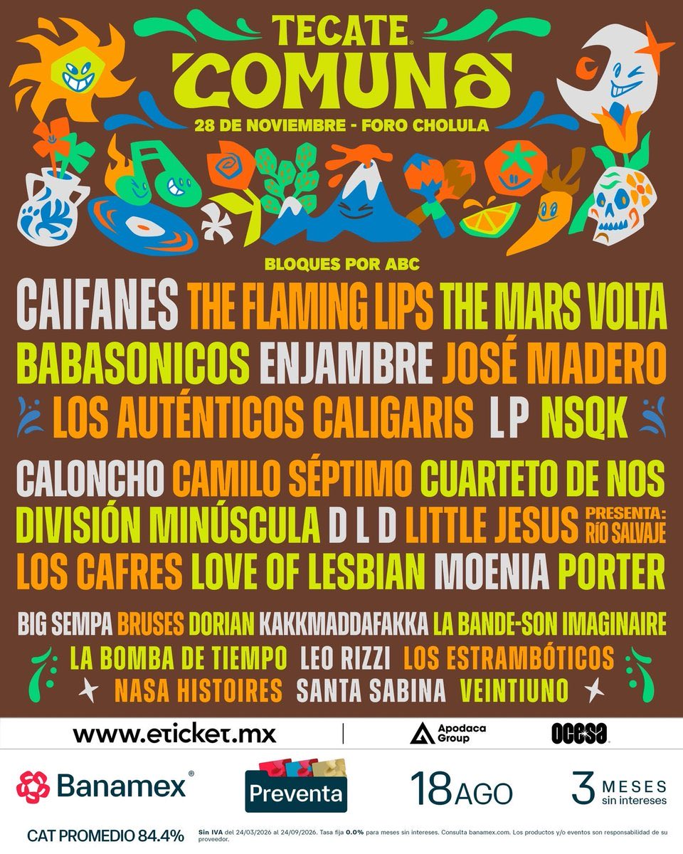 La novena edición del festival pobla no se llevará a cabo el próximo 28 de noviembre en el Foro Cholula con más de 30 bandas, aunque con la polémica ausencia de Fobia y Los Pericos, que ya habían sido anunciados por sus integrantes.