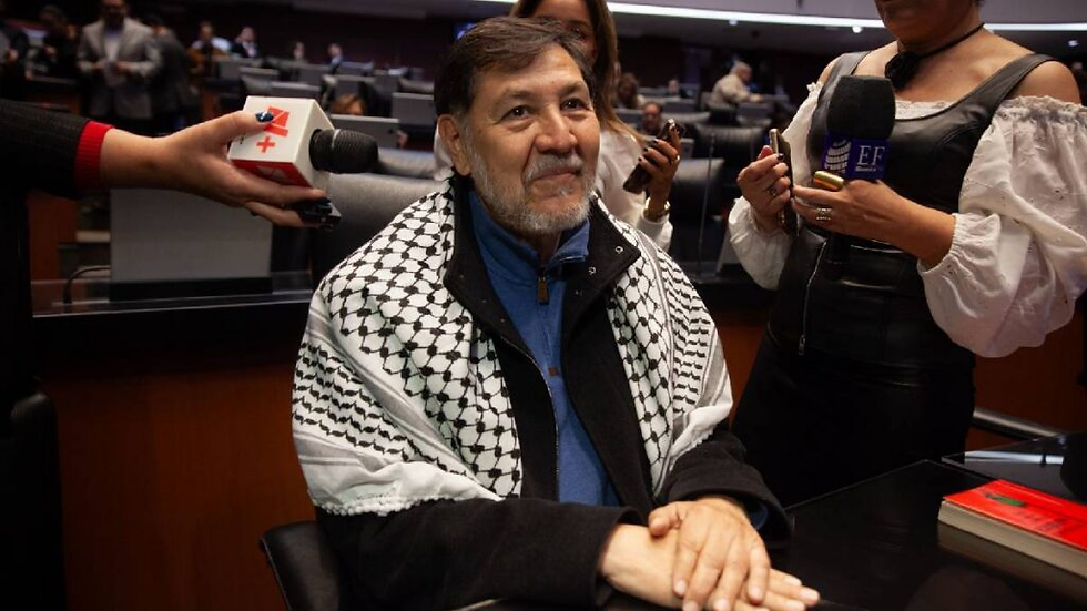 Noroña solicita licencia en el Senado para viajar a Palestina en medio de múltiples polémicas
