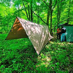 Apprentissage montage hamac bushcraft lors du stage initiation 3 jours BFOS Les Essarts-le-Roi