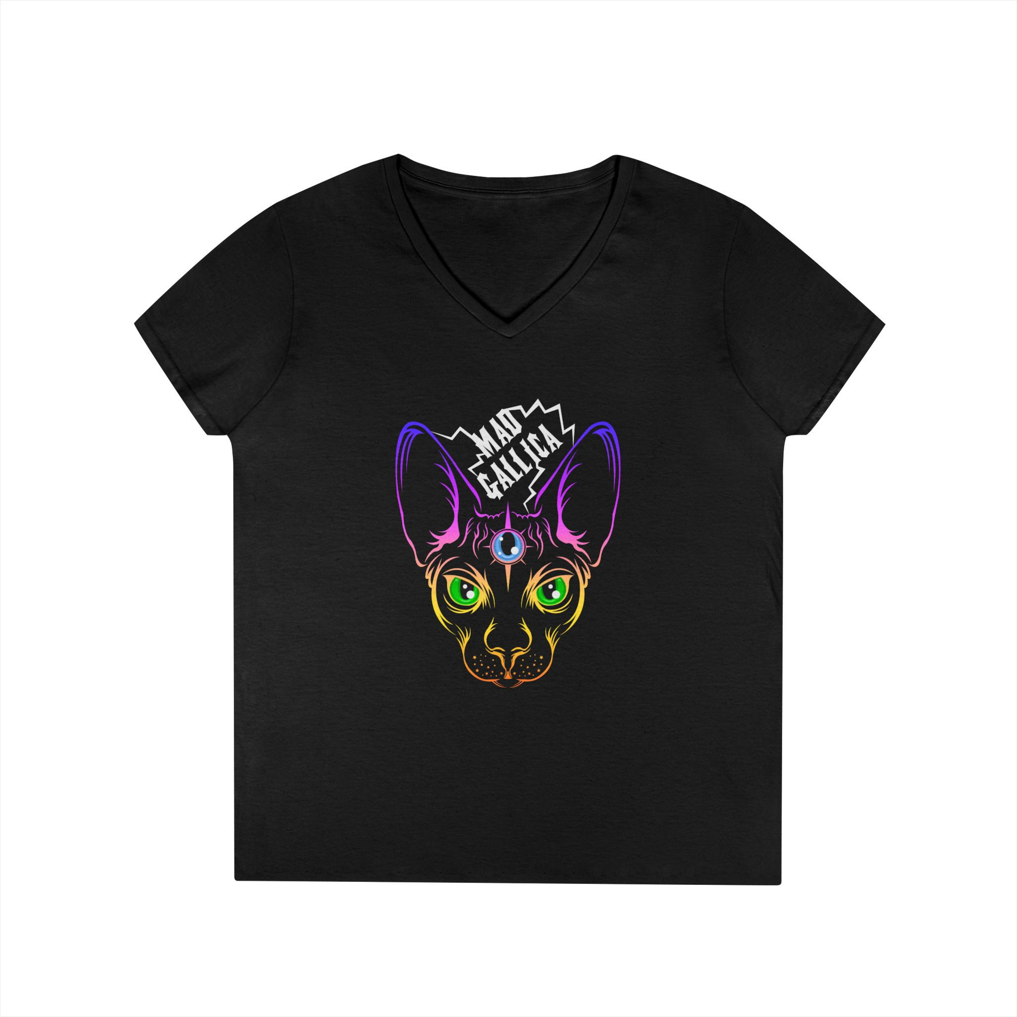 Mad Catica - Ladies' V-Neck T-Shirt