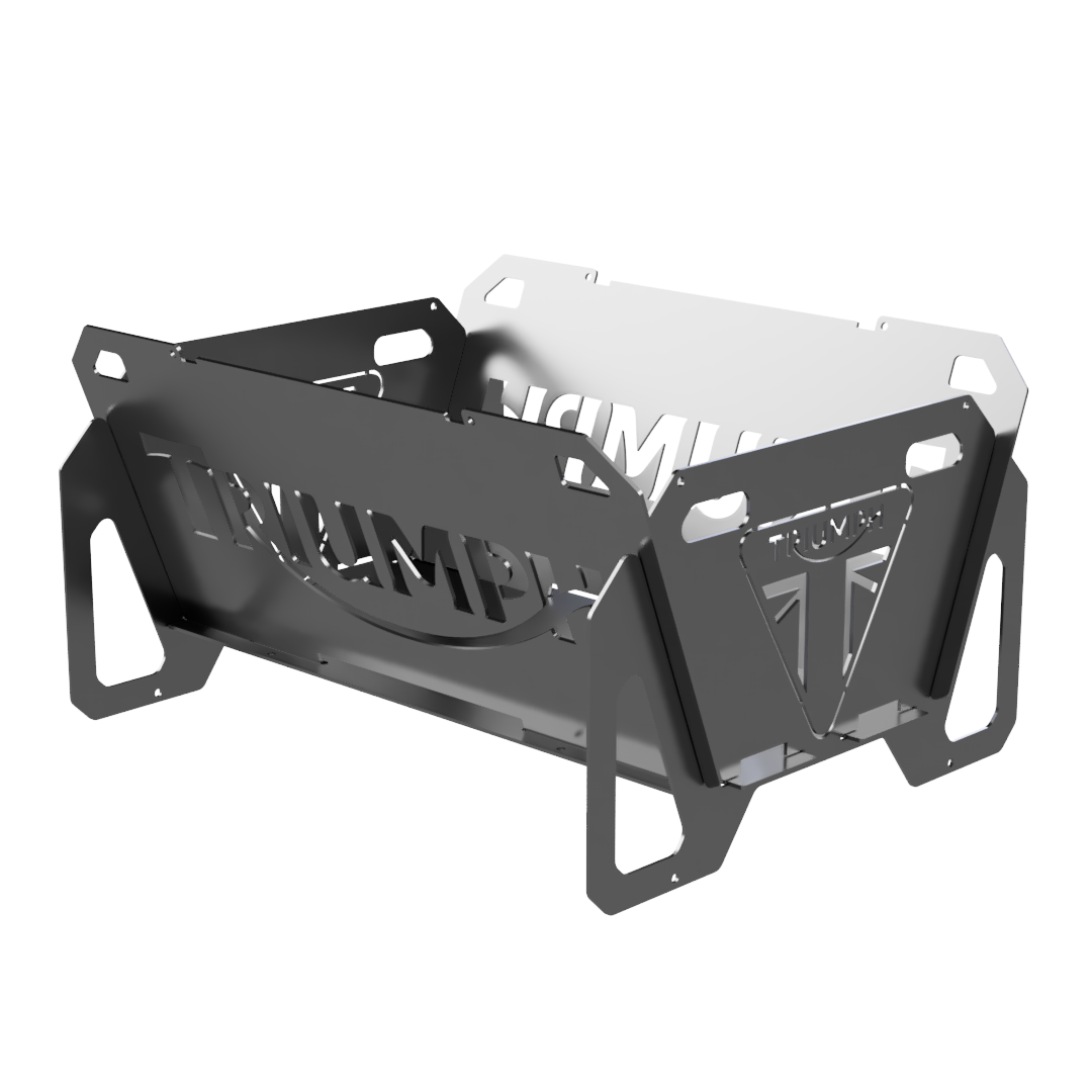Triumph motorcycle inspired FlatMate Fire Pit