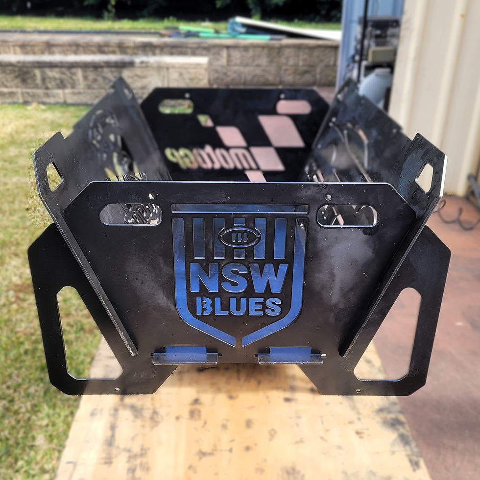 NSW Blues State of Origin inspired FlatMate Fire Pit