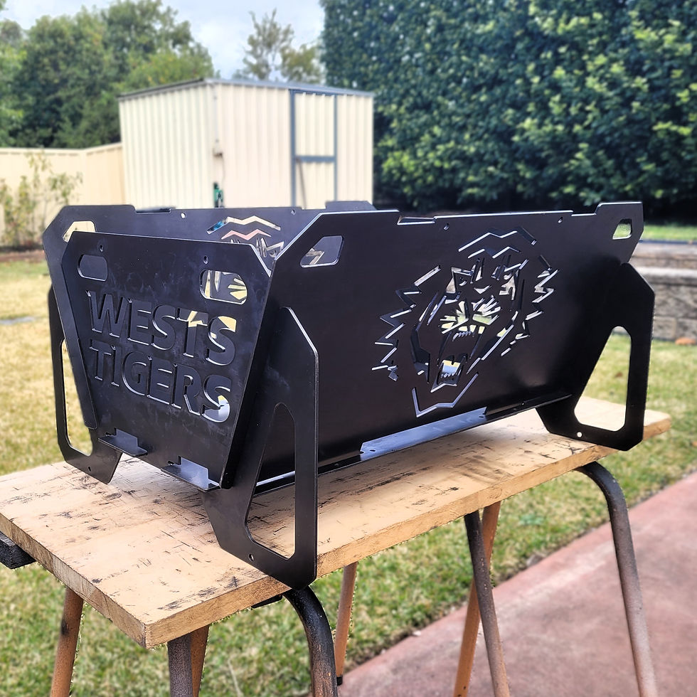 Wests Tigers inspired FlatMate Fire Pit