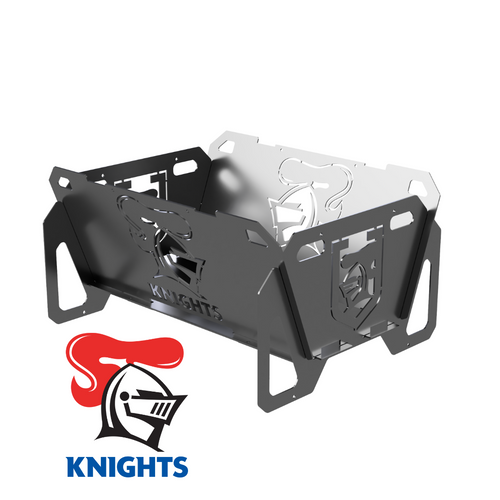Flatpack Fire Pit NEWCASTLE KNIGHTS Newcastle Knights Upper Cut Designs Base X Engineering