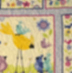 Suzy Bees longarm quilting detail