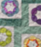 Pretty Plates longarm quilting detail