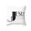 Thumbnail: JUST JESUS - Spun Polyester Square Pillow