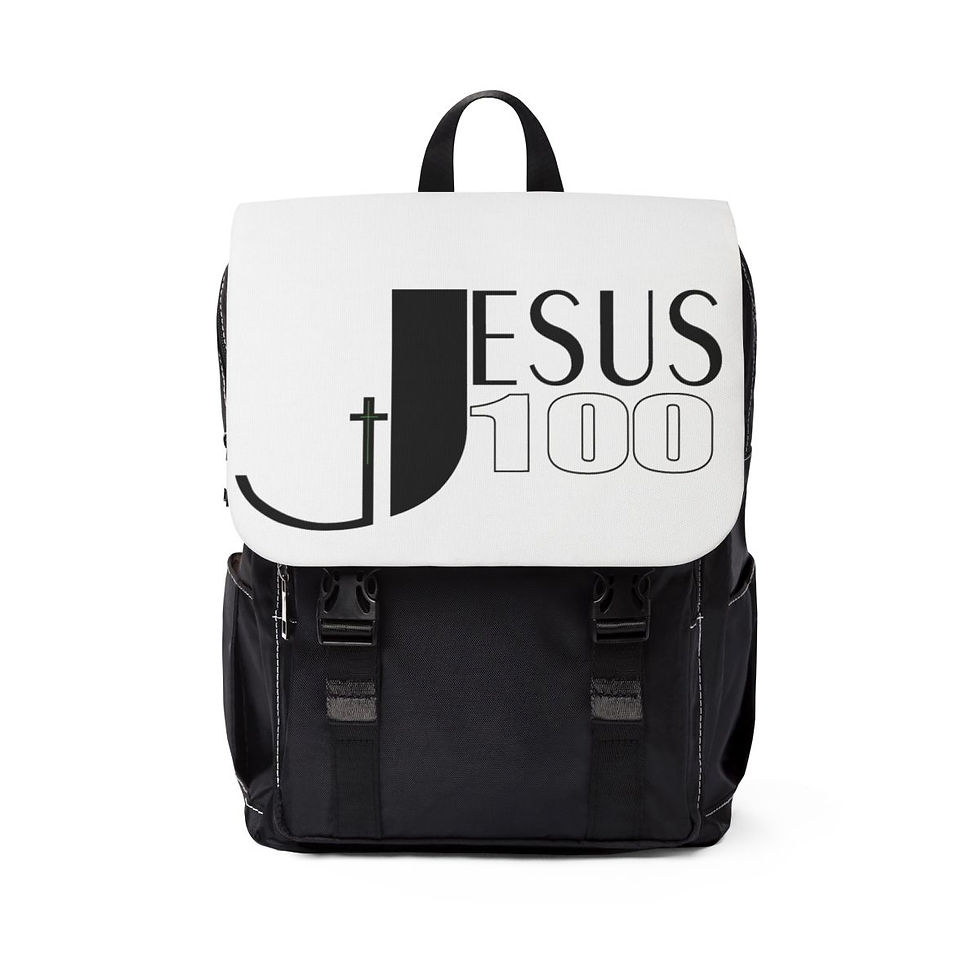JESUS 100 - Unisex Casual Shoulder Backpack