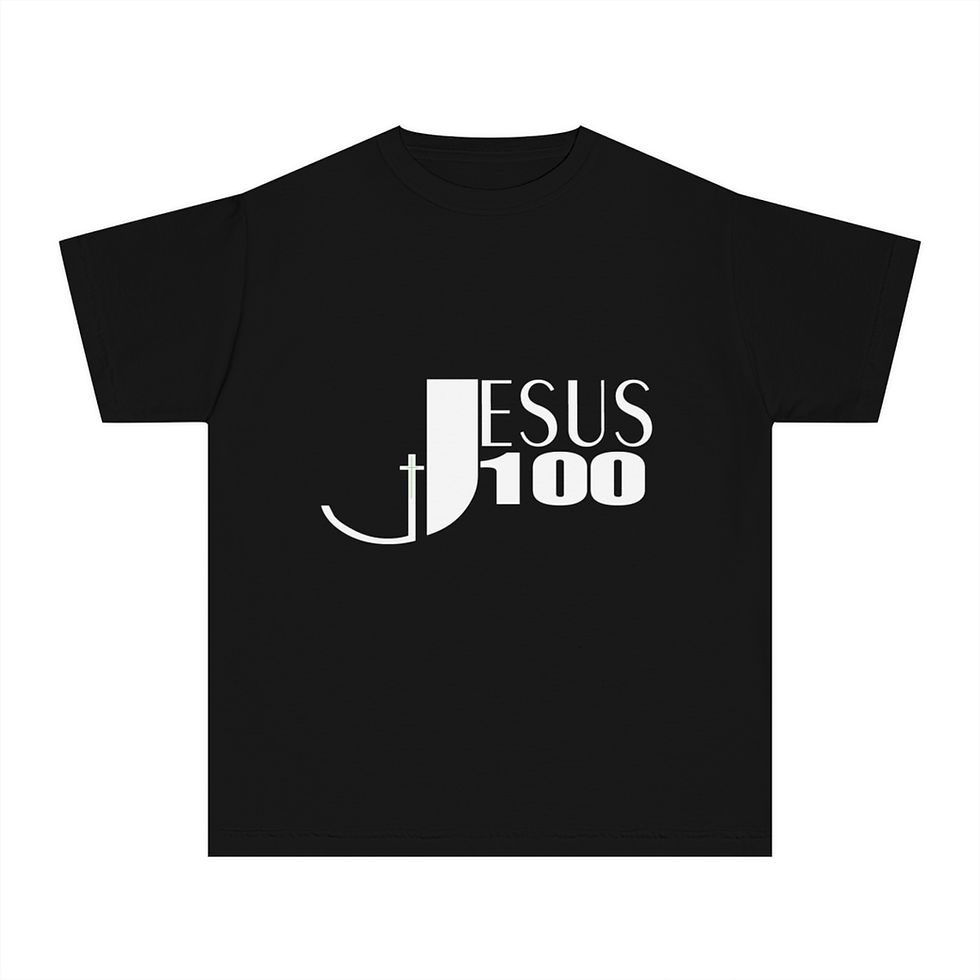 JESUS 100 - Unisex Youth Midweight Tee (colors)