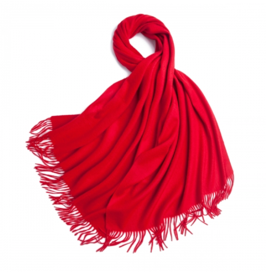 Classical Pure Cashmere Scarf Red