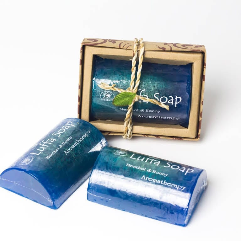 Menthol & Honey Luffa Soap