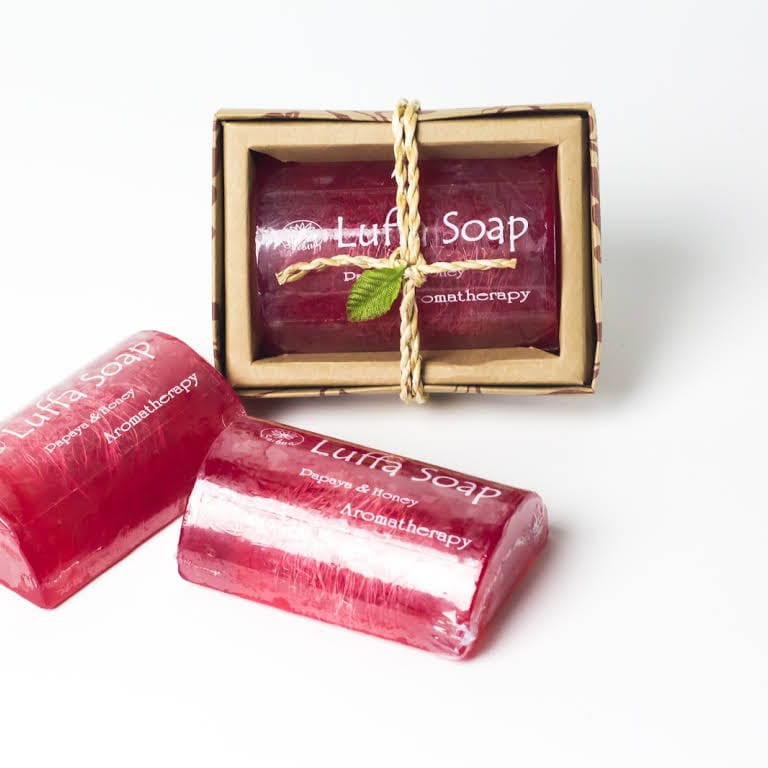 Papaya & Honey Luffa Soap