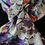 Thumbnail: Japanese Kimono Scarf S5219 - Plum Silk with Whimsical Floral and Citrus Prints