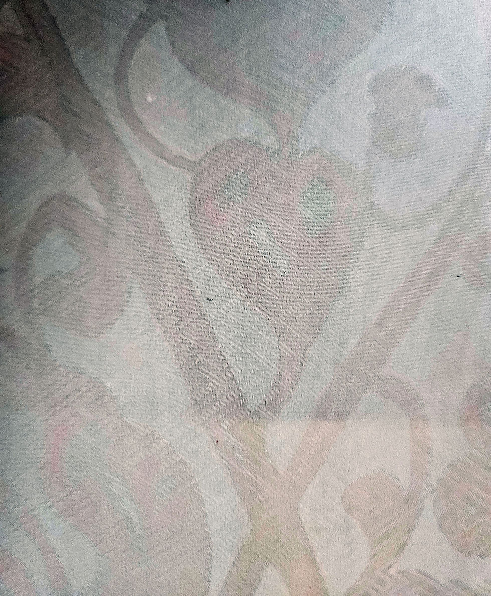 Thumbnail: Vintage Silk Shibori Kimono Jacket - Grey Striped Haori, KY1164