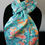 Thumbnail: Japanese Kimono Scarf S5592 - Soft Aqua and Pink Floral Silk
