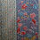 Thumbnail: Japanese Kimono Scarf S5338 - Skinny Silk Jacquard Soft Blue Stripe and Floral