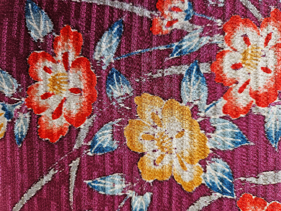 Thumbnail: Vintage Pink Hand Dyed Silk Scarf: Japanese Kimono Obiage H2182