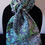 Thumbnail: Japanese Silk Kimono Scarf S5349 - Chirimen Silk Diffuse Floral Patterns