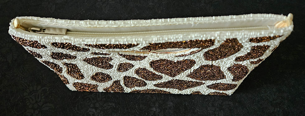 Thumbnail: Japanese Beaded Hand Bag H2210 Statement Bag Vintage Clutch & Shoulder Bag RAAD