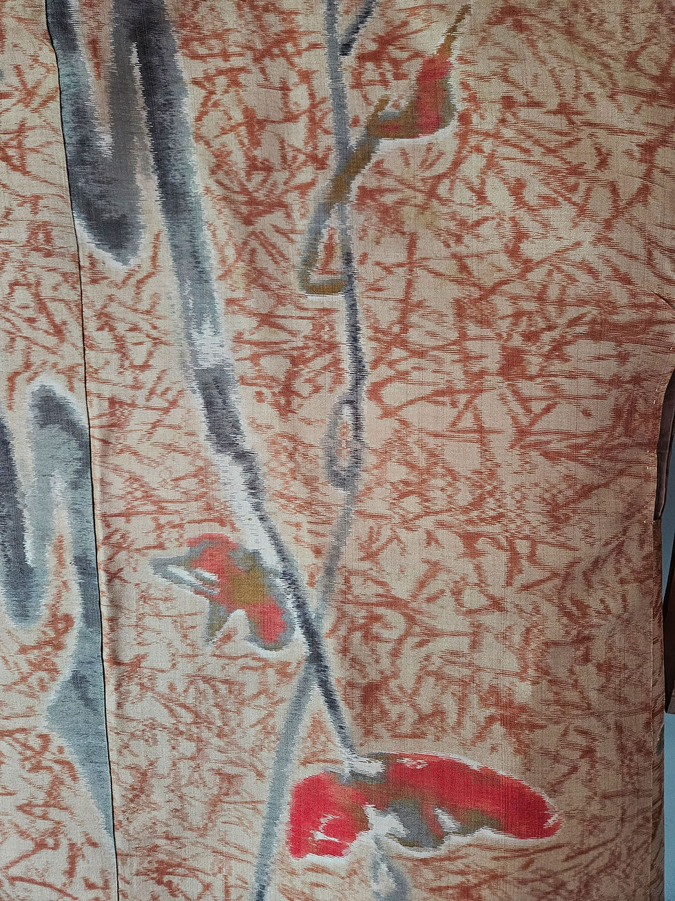 Thumbnail: Vintage Japanese Kimono - Meisen Silk Kimono Jacket- Haori- Kimono Jacket H1656