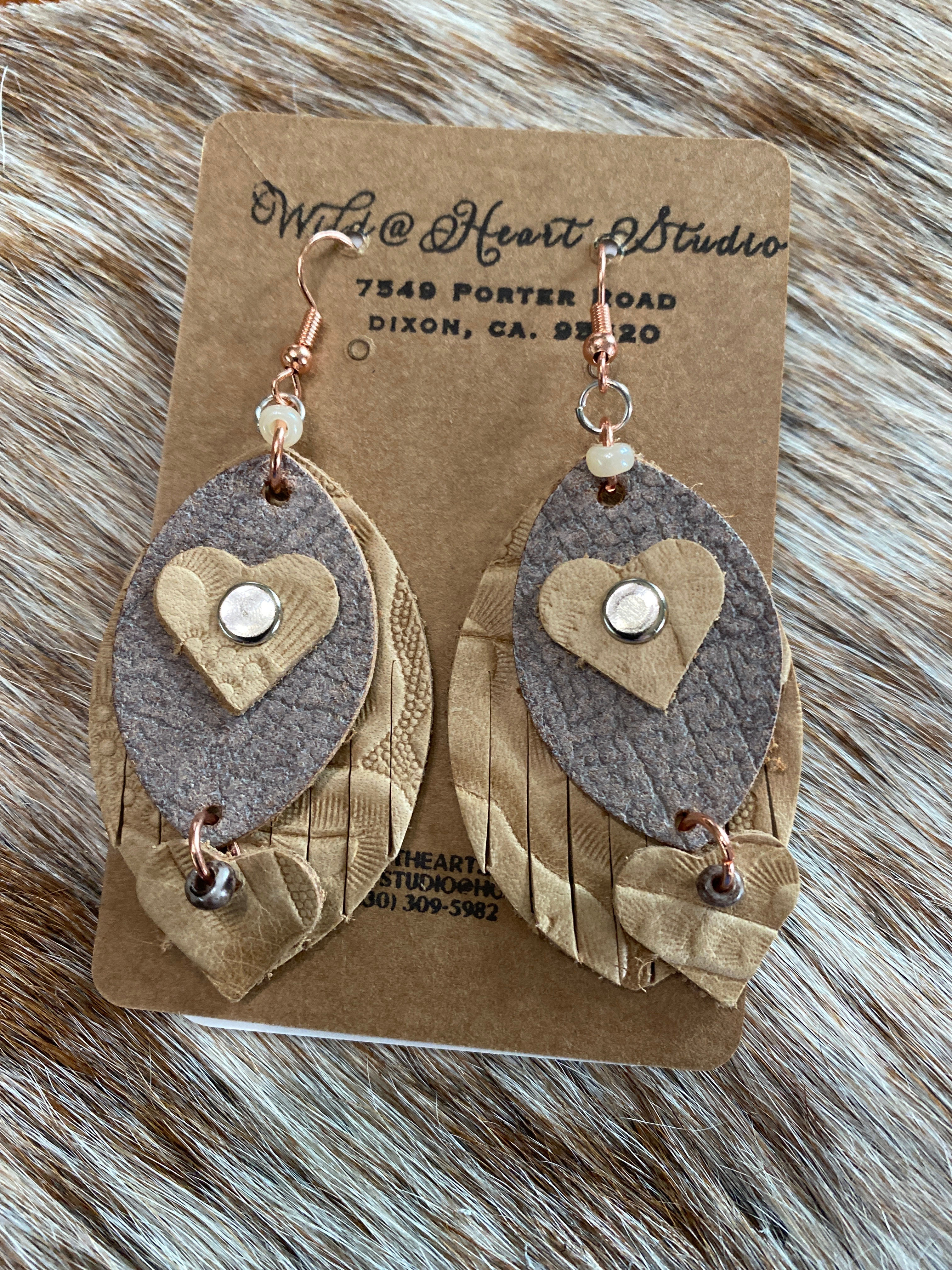 Earring- Dangling Heart