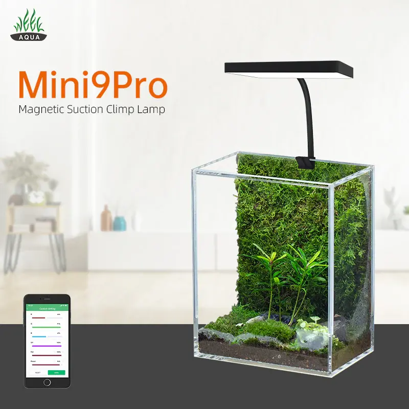 Week Aqua Mini 9 Pro RGB aquarium light for nano planted aquarium