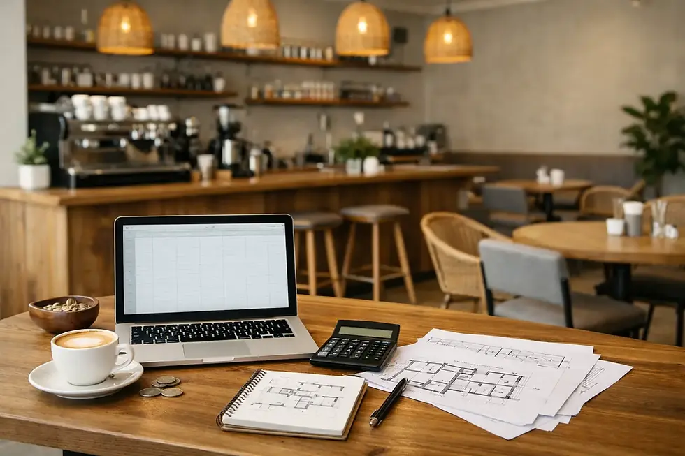 Cafe Fit Out Budgeting Template for Operators
