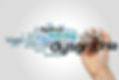 Dysgraphia word cloud concept on grey background