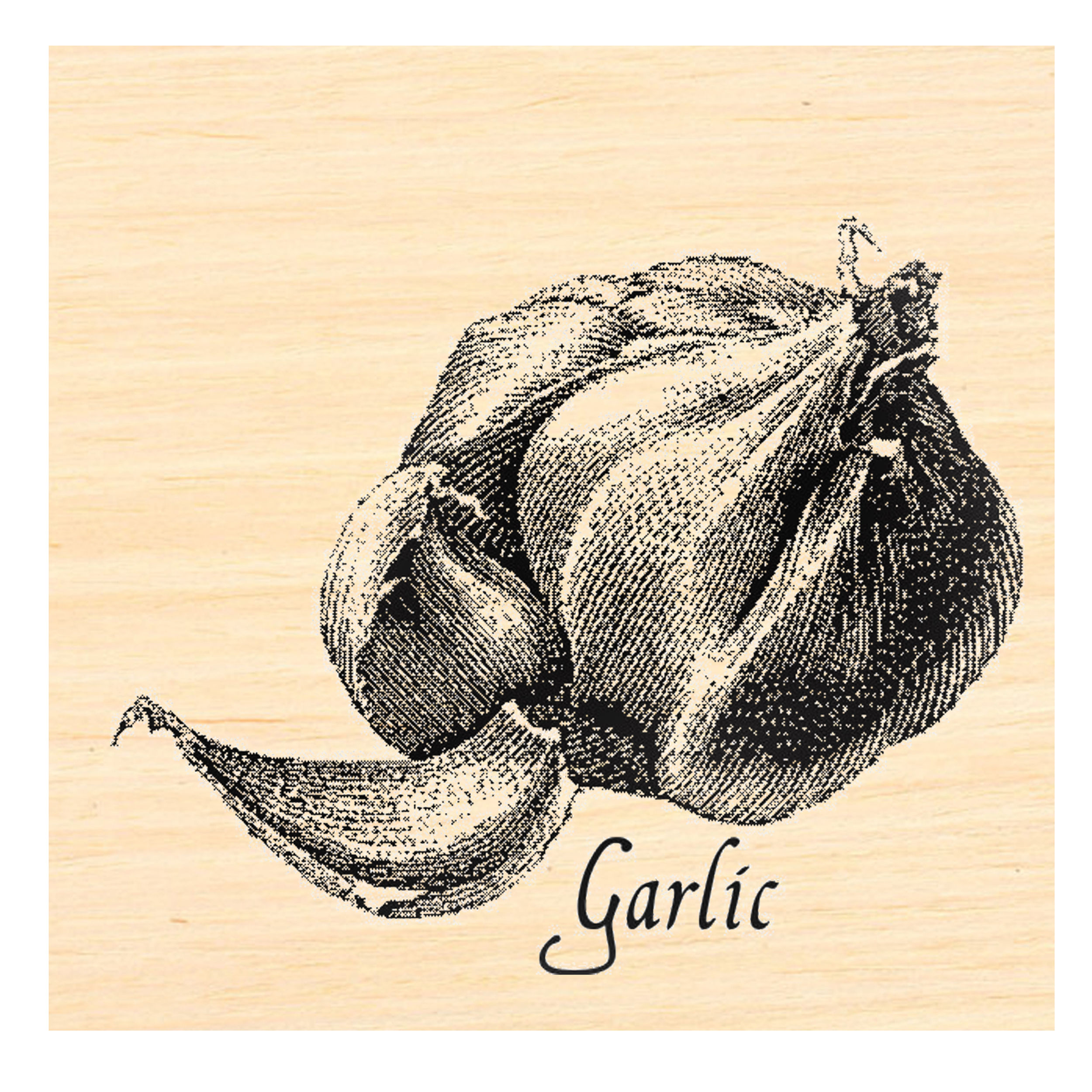 P55 Garlic Rubber Stamp