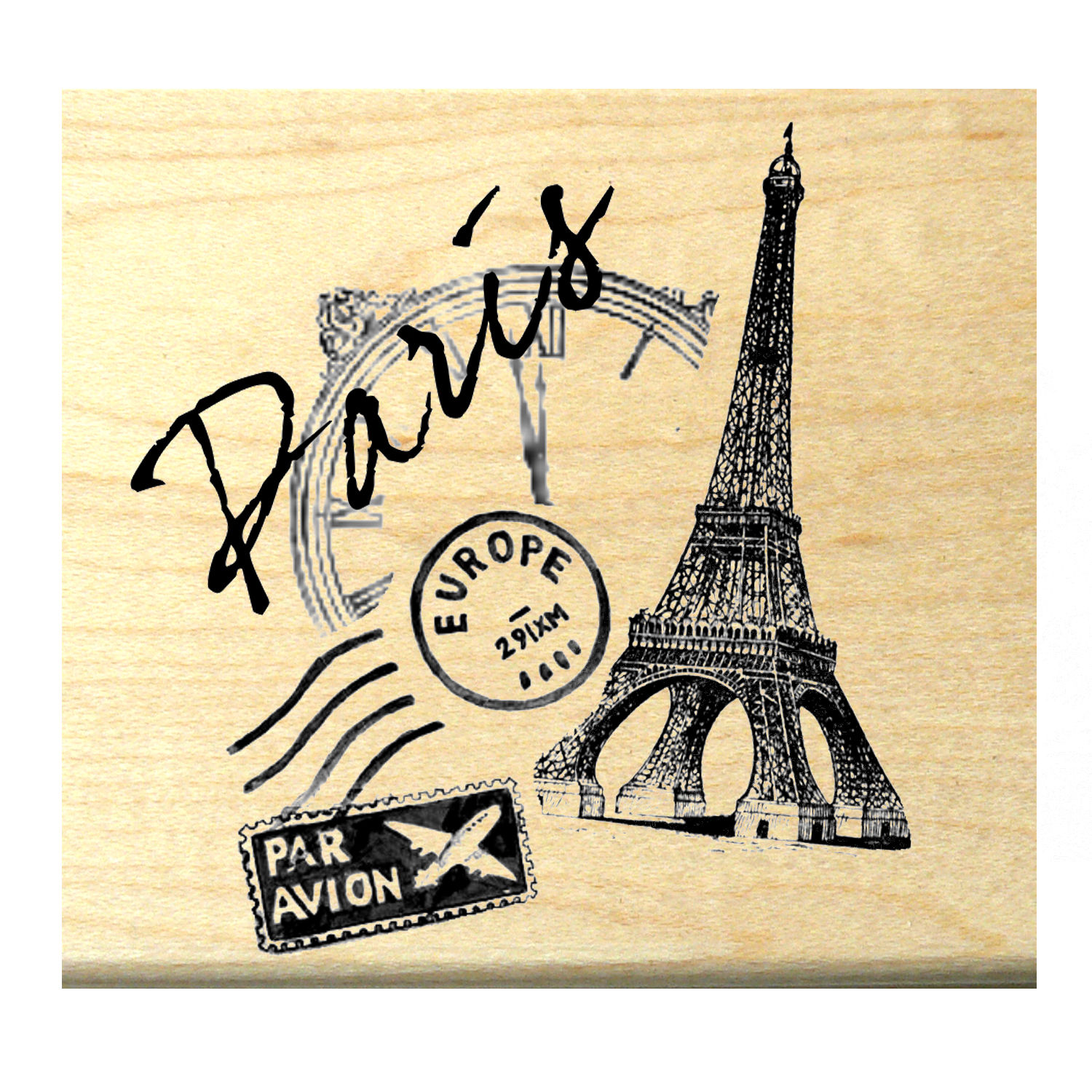 P5 Paris Rubber Stamp