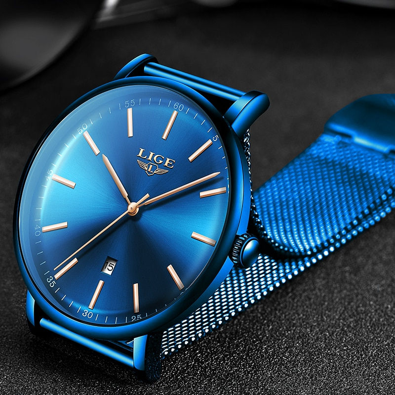 Thumbnail: LIGE Womens Watches Top Brand Luxury Waterproof