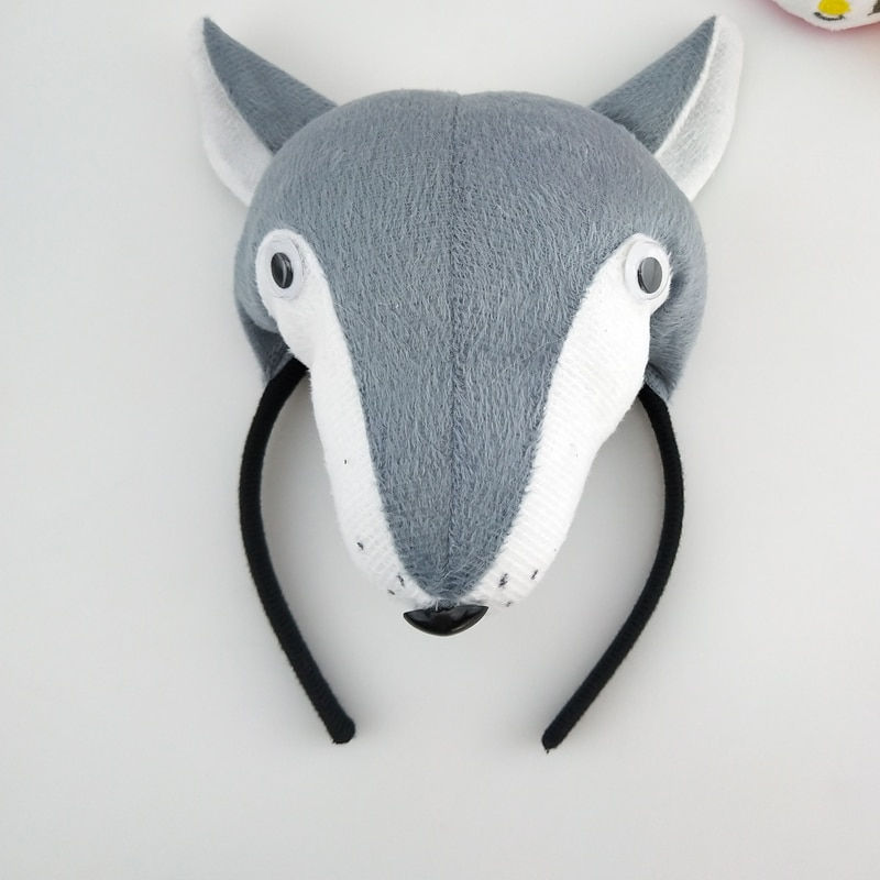 Thumbnail: Adults Kids Plush Child Boy Animal Fox Wolf 