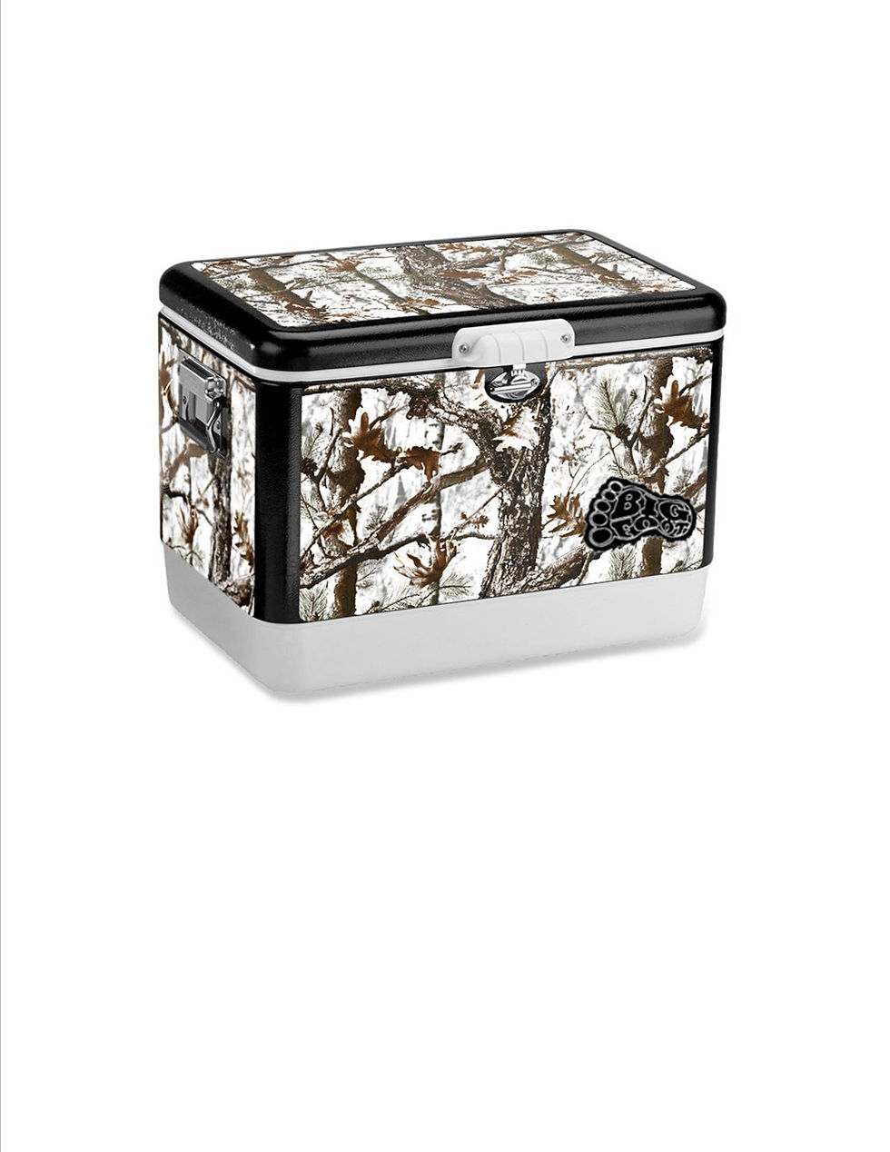 Bigfoot Woodsmen White Camo Recycled Steel Cooler