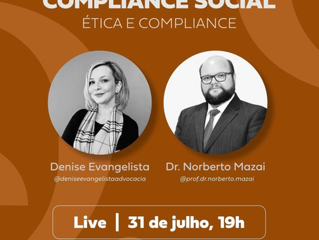 Live sobre Compliance Social:Ética e Compliance