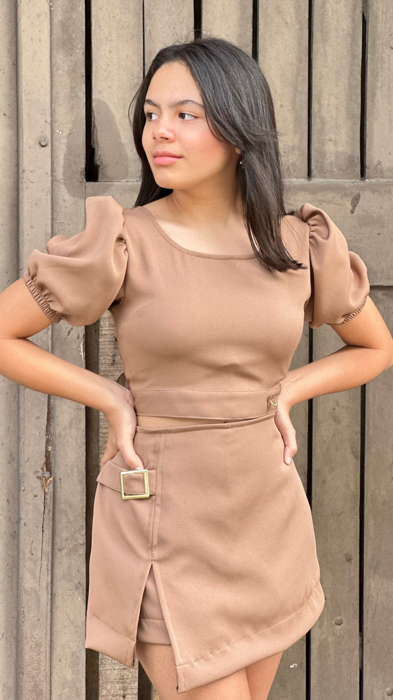 Conjunto shorte saia