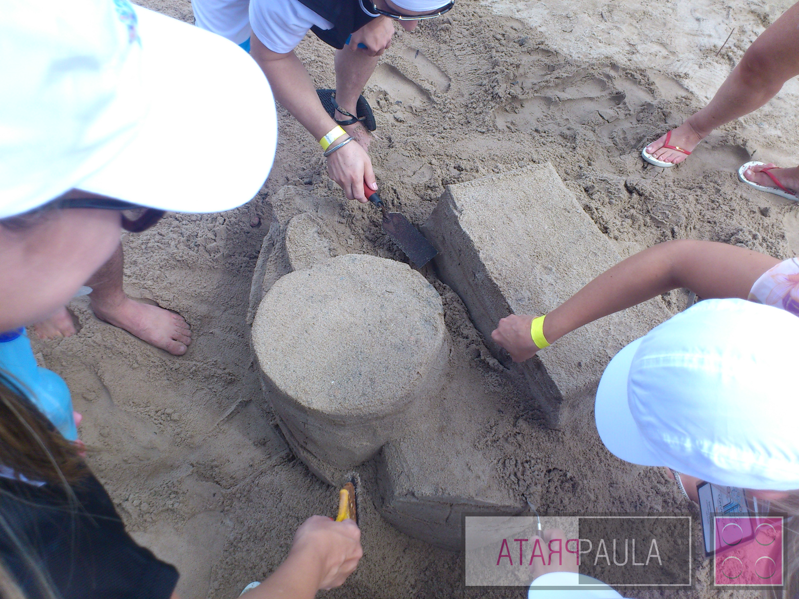 Atividade com escultura em Areia