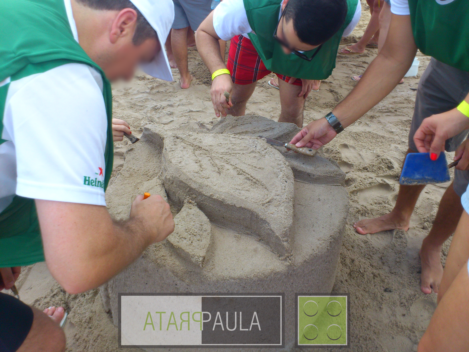 Atividade com escultura em Areia